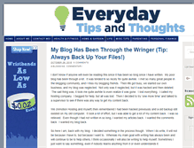 Tablet Screenshot of everydaytipsandthoughts.com